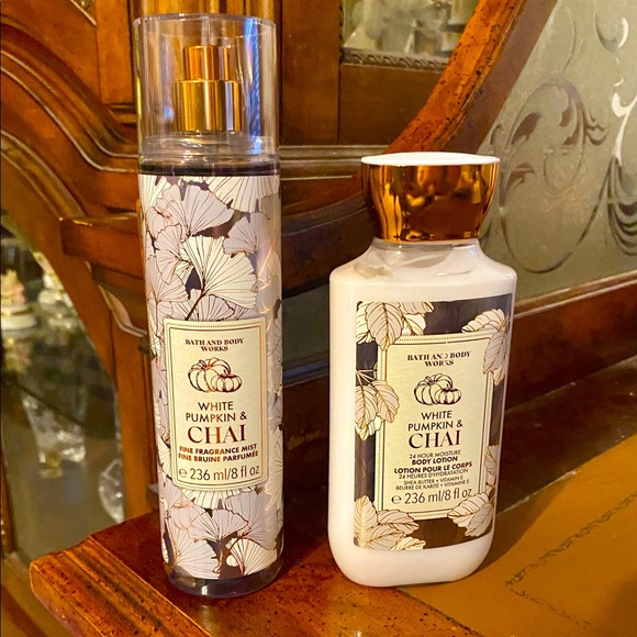 Bath & Body Works White Pumpkin & Chai Fragrance Set - Picture 1 of 2